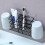 Sturdy Storage Holder Black Iron For Bathroom And Kitchen Use 11