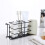 Sturdy Storage Holder Black Iron For Bathroom And Kitchen Use 10