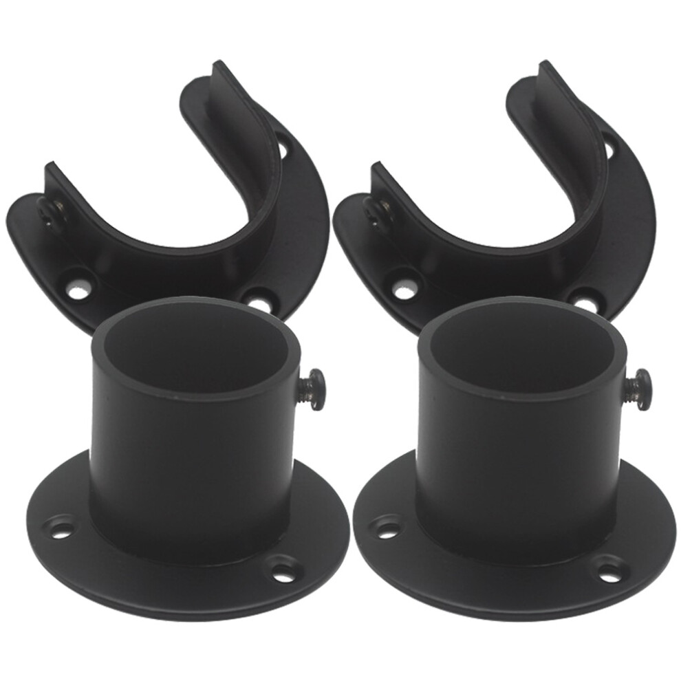 12 Pcs Shower Curtain Rod Holders Wall Mount Brackets-image-OPC-PKVJR78-NEW