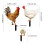 Garden Stakes Decor Acrylic 3pcs 3