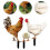 Garden Stakes Decor Acrylic 3pcs 11