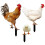 Garden Stakes Decor Acrylic 3pcs 1
