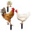 Garden Stakes Decor Acrylic 3pcs 7