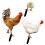 Garden Stakes Decor Acrylic 3pcs 6