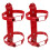 2Pcs Fire Extinguisher Stand: Universal Wall Mount Bracket Red 10