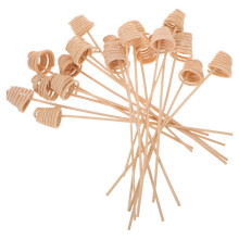 20Stk Wellige Spiralrohre Rattan Nachfüllstäbchen Aromatherapie