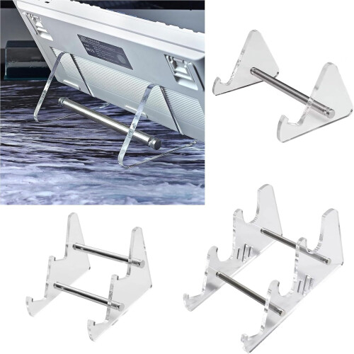 Acrylic Keyboard Display Stand Mechanical Keyboard Compatible Clear Desk Shelf Single Layer Storage Tray 2