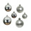 30 Silver Christmas baubles 4cm 5cm 6cm matt and gloss 4