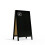 Waterproof Chalkboard Pavement Sign 78x44 cm - CLASSIC BLACK Frame 2