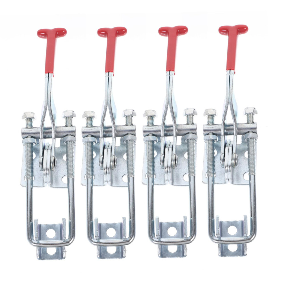 Toggle Latches 4-Pack Heavy-Duty Adjustable, Galvanized Clamps For Workholding And Tool Boxes, Secure Mounting 9393856101900