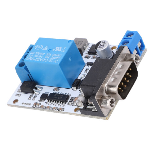 RS232 Relaismodul Opto Einkanal Serieller Port 1