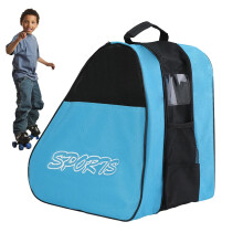 Roller Skate Storage Bag Blue, Roller Skate Backpack For Teenagers, Children, And Adults, Portable Travel Skating Bag