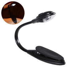Mini Led Buchleuchte Flexibele Schreibtischlampe (Schwarz)