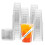 100Pcs, 16oz Clear Smoothie Cups with Flat Lids 1