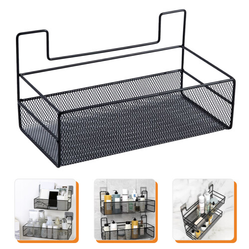 No Drilling Wall Mounted Hanging Wire Storage Basket 2