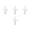 4Pcs Polystyrene Foam Christmas Unfinished Cross Model For Diy Craft 8