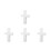 4Pcs Polystyrene Foam Christmas Unfinished Cross Model For Diy Craft 5