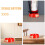 2Pcs Fire Extinguisher Floor Stand Fluorescent Plastic Holder 7