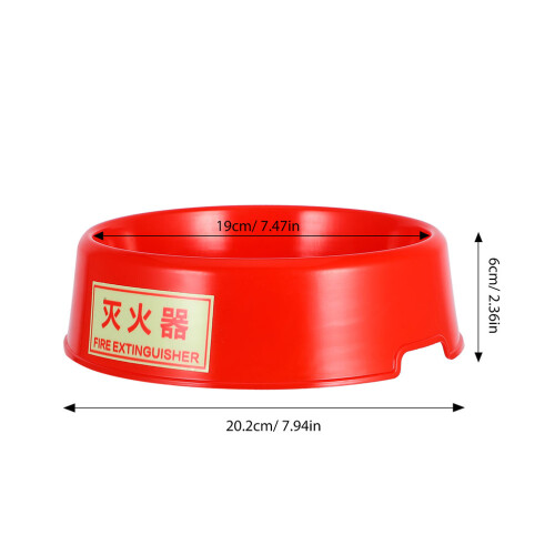 2Pcs Fire Extinguisher Floor Stand Fluorescent Plastic Holder 1