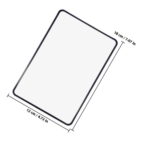5Pcs Full Page Magnifying Sheet For Reading Ultra-Thin PVC 1