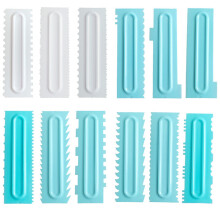 3 Pcs Double Edge Cake Smoother Plastic Icing