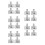 20 Pcs Floor Brush Head Accessories For Mopping Poles 5