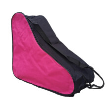 Roller Skate Bag Ice Skate Bag Inline Skates Storage Skating Equipment Waterproof Oxford Cloth Pink