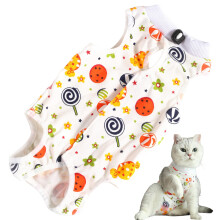 Cat Surgery Recovery Suit Size M Female Anti-Licking Anti-Shedding Breathable Soft Fabric Postoperative Cat Recovery