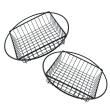 2 Stuks RVS Frieten Opslagmandjes Friteerhapjes Mandjes Keukengadgets