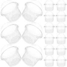 100Stk Dessertbecher Mit Deckeln Kunststoff Für Pudding Suppe