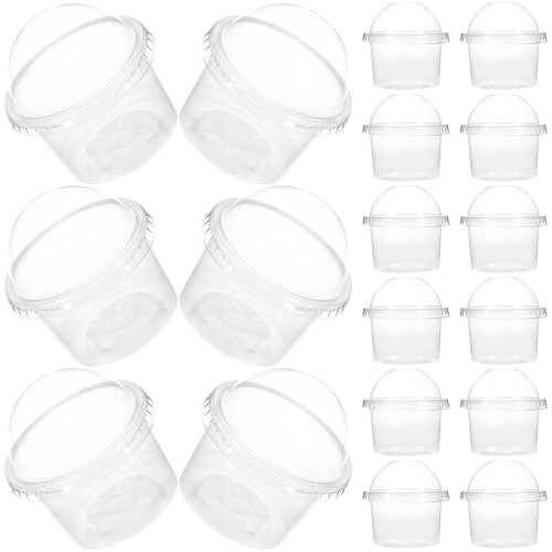 100Stk Dessertbecher Mit Deckeln Kunststoff Für Pudding Suppe