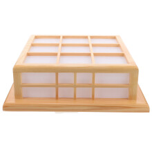 1 japanische Holz-LED-Deckenleuchte,