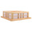 1 japanische Holz-LED-Deckenleuchte, 4