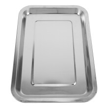 edelstahl flachbackofen tablett backblech ofenpfanne gesund