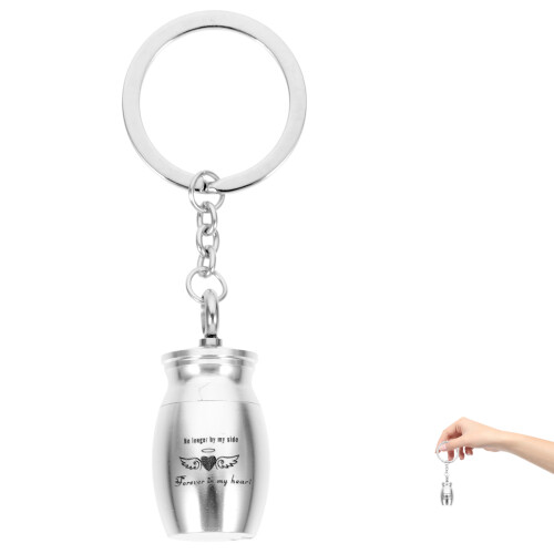 2Pcs Urn Key Chain Pendant Mini Container Hanging Ornament Pet Urn 1