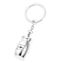 2Pcs Urn Key Chain Pendant Mini Container Hanging Ornament Pet Urn