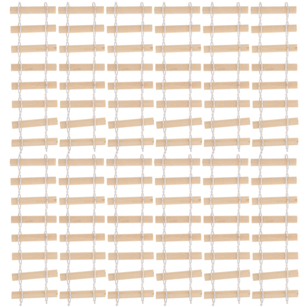 12Pcs Miniature Wooden Fence For Garden Bonsai And Mini House Decor 3333469461141