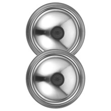 2 Pcs Stainless Steel Universal Lid 20cm For Pots Pans Bowls