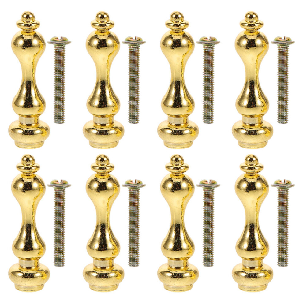 8Pcs Furniture Hardware Glass Railing Post End Cap Metal Connector 3323942253004