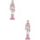 2Pcs Wooden Christmas Nutcracker Decoration Holiday Gift 8