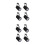 8 Pcs LED Track Lights Ceiling Spotlights Rail Lamp 9
