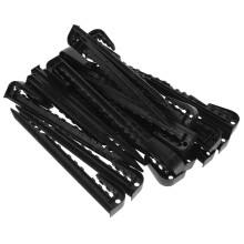 20pcs plastic tent stakes for camping backpacking gardening black