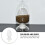 1Pc Glass Conical Storage Bottle With Stopper For Display And Samples 11