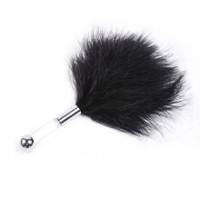 Multi-Function Feather Tickler Black Role Play Feather With Adult Game Skin Stimulator Sex Toy