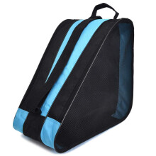 Roller Skate Bag Oxford Cloth Shoulder Breathable Triangle Skate Bag Blue For Ice Skates, Roller Skates, Inline Skates