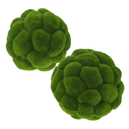 2St Kunstmatige Moss Rots: Groene Moss Bollen Voor 15Cm 20Cm