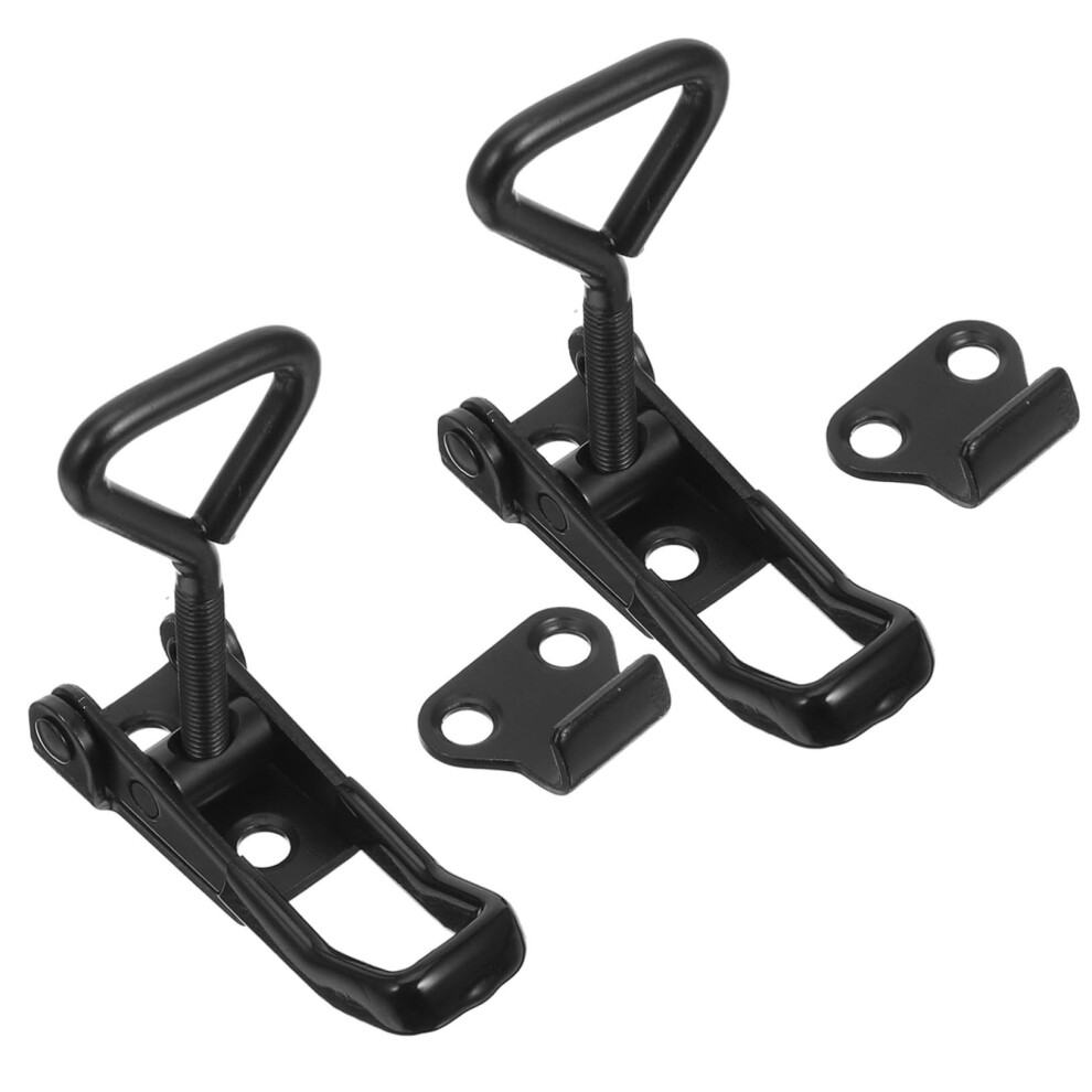 Toggle Clamp Adjustable Latch 2Pcs, Heavy-Duty Hasps, Sturdy Metal Cable 9016109201317