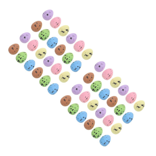 200 Pcs Easter Foam Bird Eggs Decorative Speckled Fake For Baskets 1