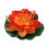 artificial floating water lily lotus pond decor 18cm orange 5