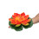 artificial floating water lily lotus pond decor 18cm orange 8